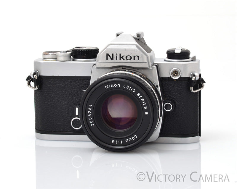 Nikon FM Black 35mm Film Camera w/ 50mm f1.8 AI-s Lens [EXC]