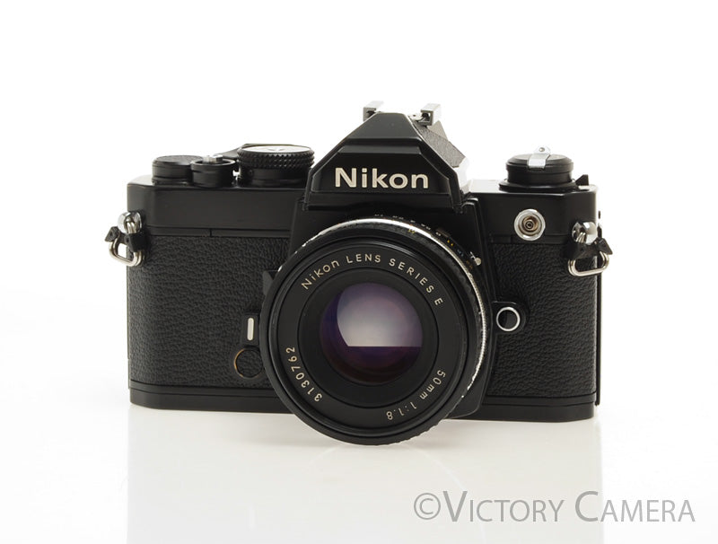 Nikon FM Black 35mm Film Camera w/ 50mm f1.8 AI-s Lens [EXC+] - Victory Camera