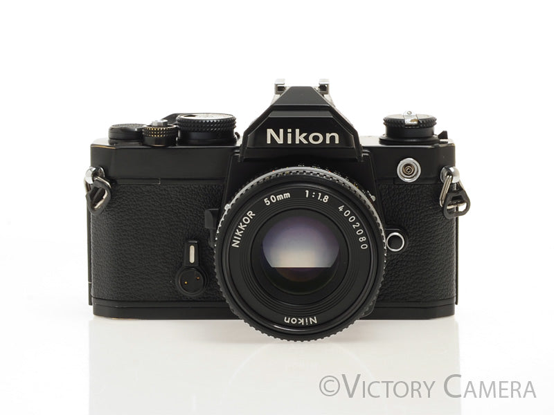 Nikon FM Black 35mm Film Camera w/ 50mm f1.8 AI-s Lens [EXC+] - Victory Camera