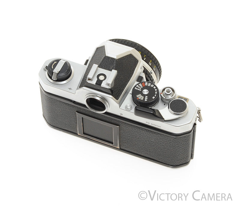 Nikon FM Chrome 35mm Film Camera w/ 50mm f1.8 AI-s Lens -New Seals-  [EXC] - Victory Camera
