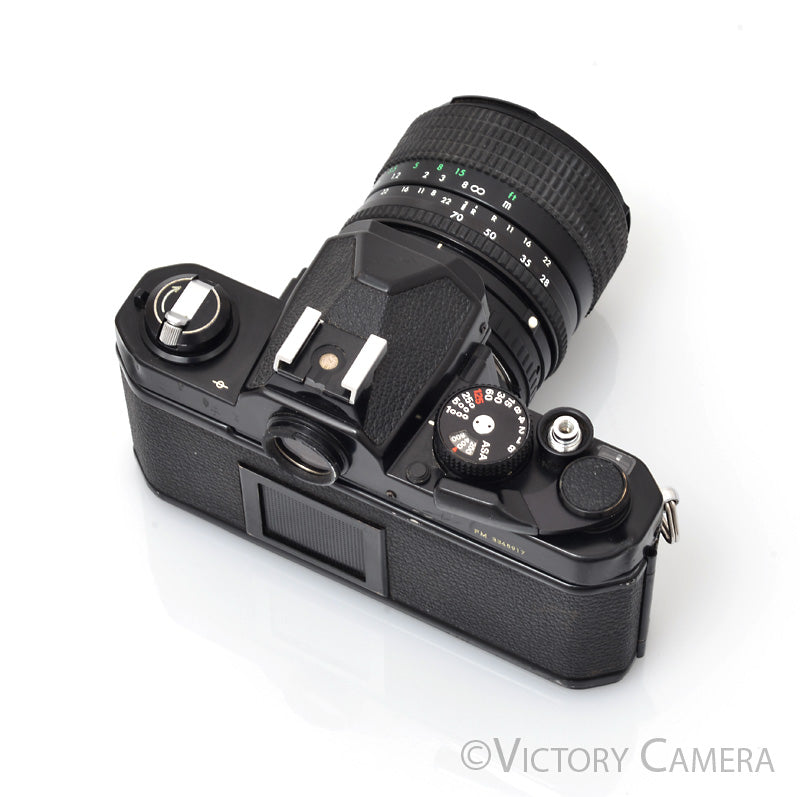 Nikon FM Black 35mm Film Camera w/ 28-70mm Zoom Lens [GOOD] - Victory Camera