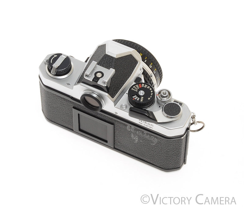 Nikon FM Chrome 35mm Film Camera w/ 50mm f1.8 AI-s Lens [EXC-] - Victory Camera