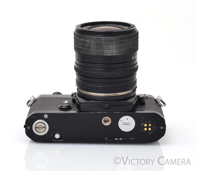 Nikon FM Black 35mm Film Camera w/ 28-70mm Zoom Lens [GOOD] - Victory Camera