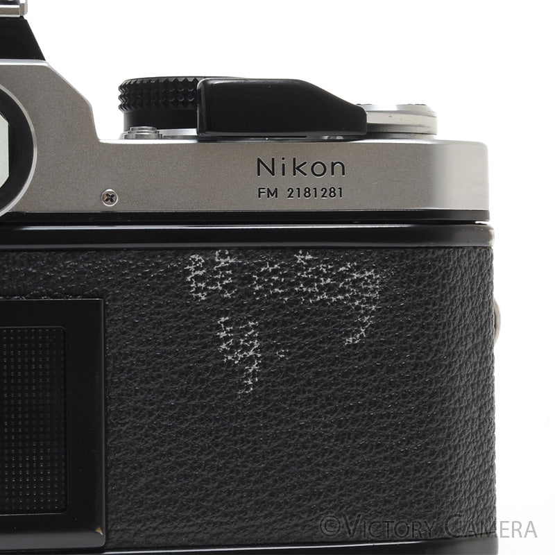 Nikon FM Chrome 35mm Film Camera w/ 50mm f1.8 AI-s Lens [EXC-] - Victory Camera