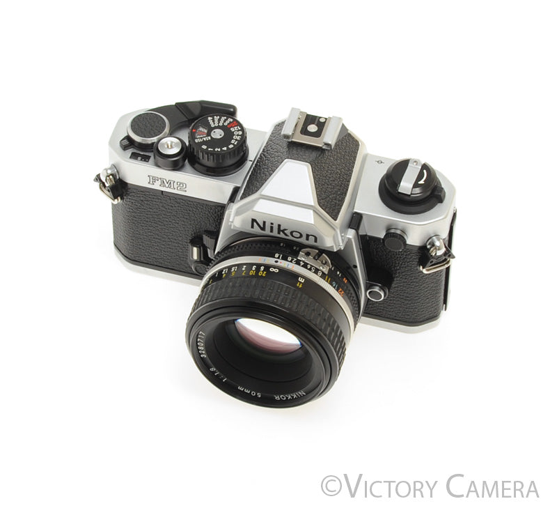 Nikon FM2-N 35mm Chrome Film SLR w/ Nikon 50mm f1.8 AI-s Lens  [EXC+] - Victory Camera