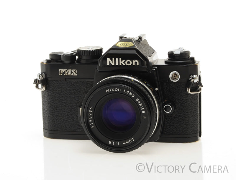 Nikon FM2-N FM2N Black Camera Body w/ 50mm f1.8 AI-s Lens -New Seals- [EXC-] - Victory Camera