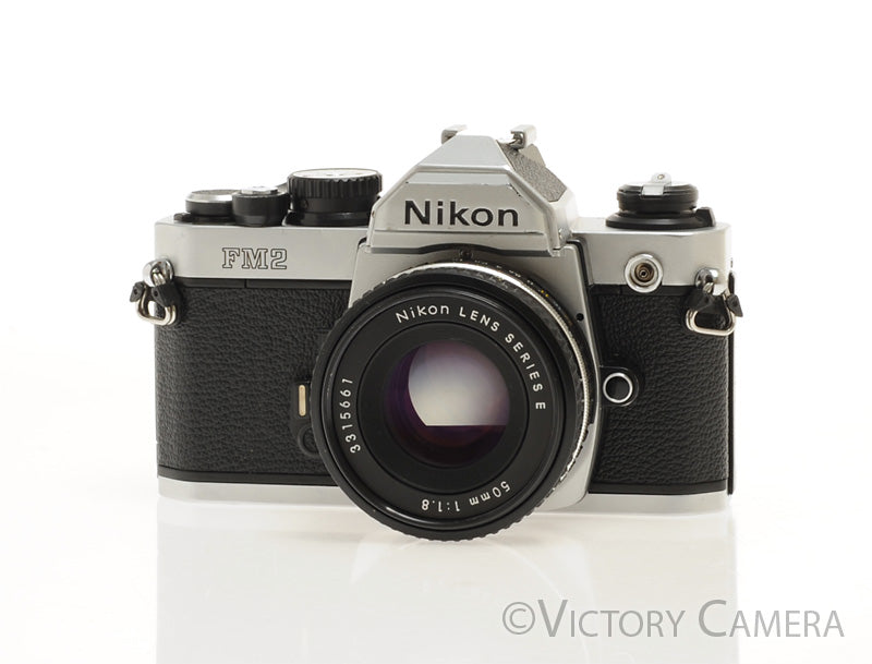 Nikon FM2-N 35mm Chrome Film SLR w Nikon 50mm f1.8 AI-S Lens [EXC] - Victory Camera
