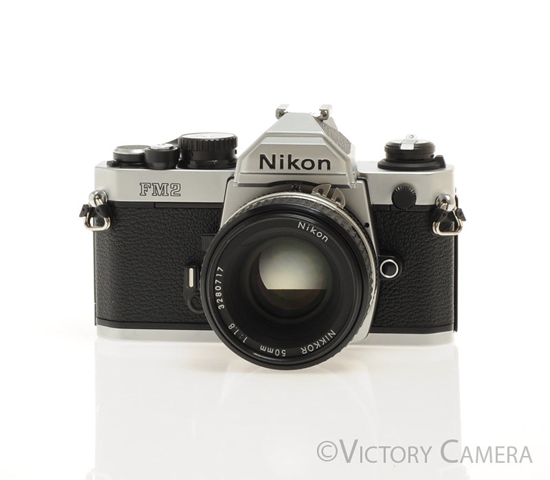 Nikon FM2-N 35mm Chrome Film SLR w/ Nikon 50mm f1.8 AI-s Lens  [EXC+] - Victory Camera