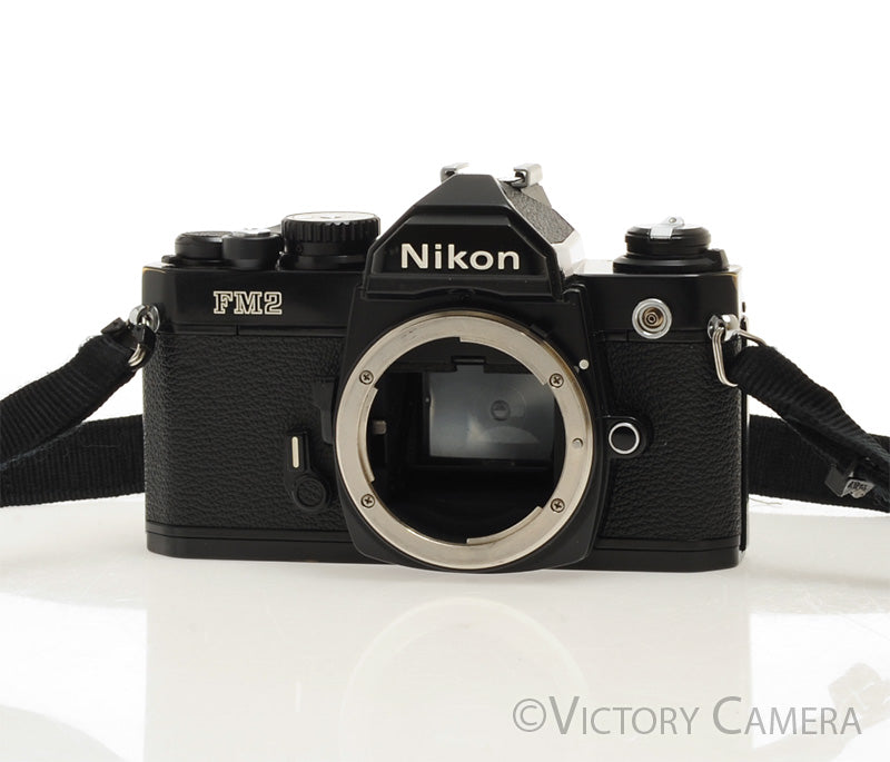 Nikon FM2 35mm Black Film SLR Body Only -Dent- [EXC-] - Victory Camera