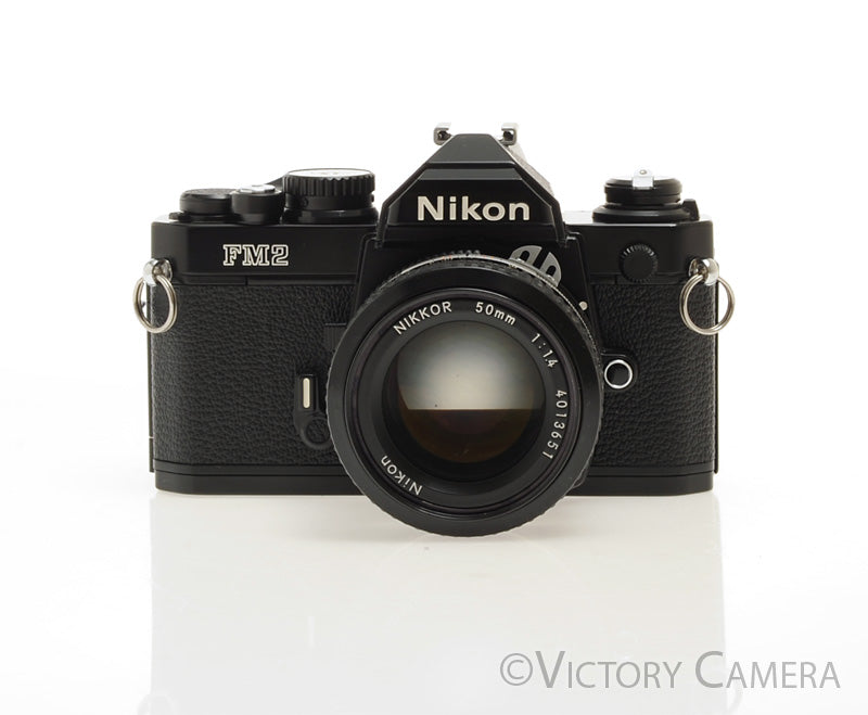 Nikon FM2-N FM2N Black Camera Body w/ 50mm f1.4 AI Lens [EXC+]
