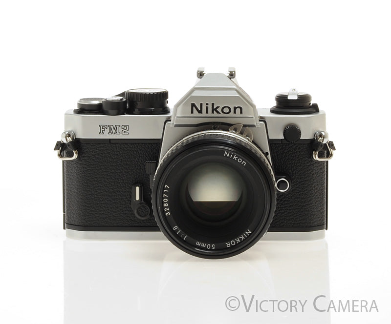 Nikon FM2-N 35mm Chrome Film SLR w/ Nikon 50mm f1.8 AI-s Lens  [EXC+] - Victory Camera