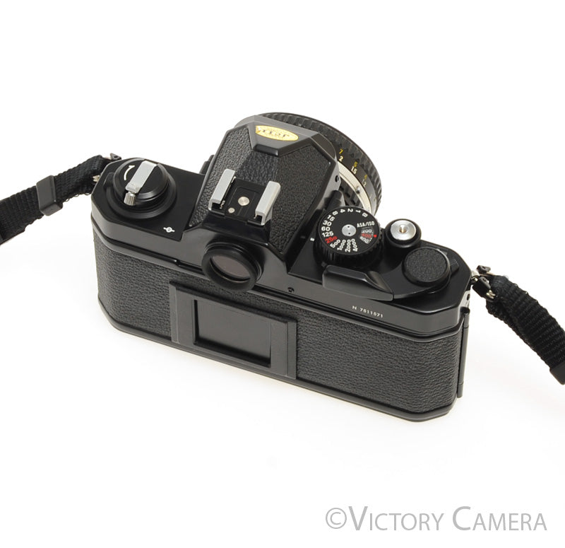Nikon FM2-N FM2N Black Camera Body w/ 50mm f1.8 AI-s Lens [EXC] - Victory Camera