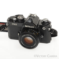 Nikon FM2-N FM2N Black Camera Body w/ 50mm f1.8 AI-s Lens [EXC-]