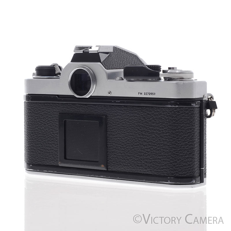 Nikon FM Chrome 35mm Film Camera w/ 50mm f1.8 AI-s Lens [EXC]