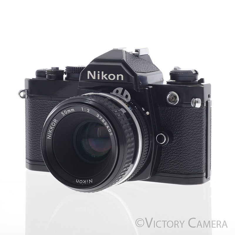 Nikon FM Black 35mm Film Camera w/ 50mm f2 AI Lens [EXC] - Victory Camera