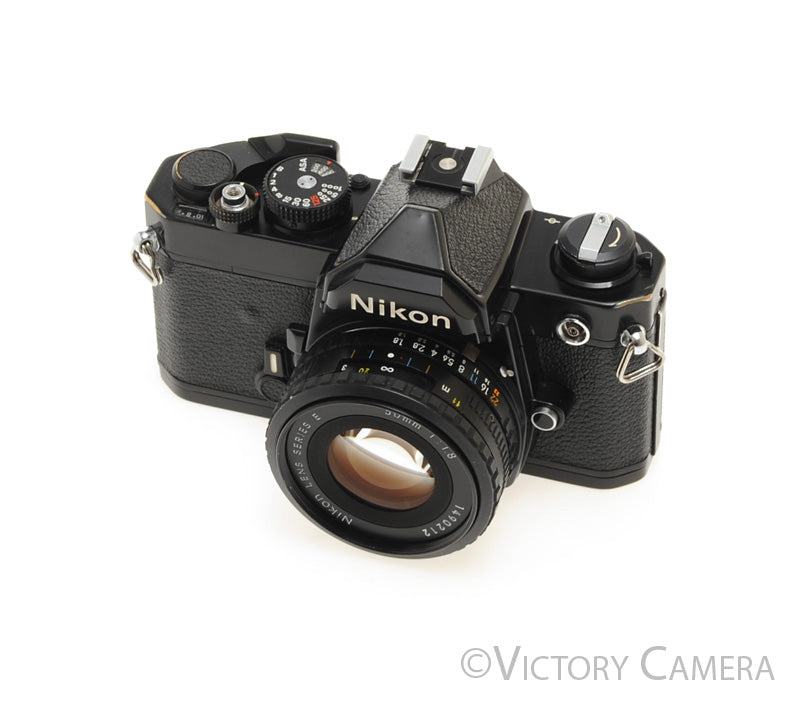 Nikon FM Black 35mm Film Camera w/ 50mm f1.8 AI-s Lens [EXC] - Victory Camera