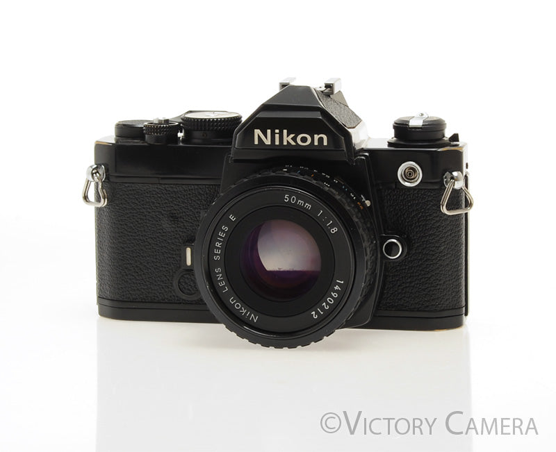Nikon FM Black 35mm Film Camera w/ 50mm f1.8 AI-s Lens [EXC] - Victory Camera