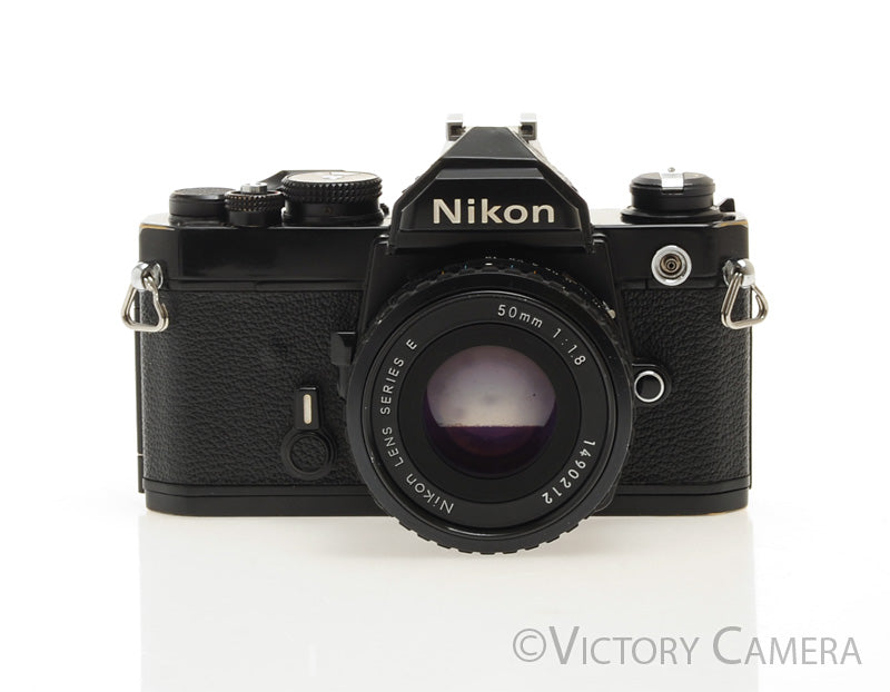 Nikon FM Black 35mm Film Camera w/ 50mm f1.8 AI-s Lens [EXC] - Victory Camera