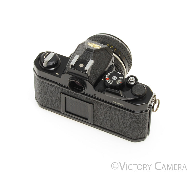 Nikon FM Black 35mm Film Camera w/ 50mm f2 AI Lens -New Seals- [EXC+] - Victory Camera