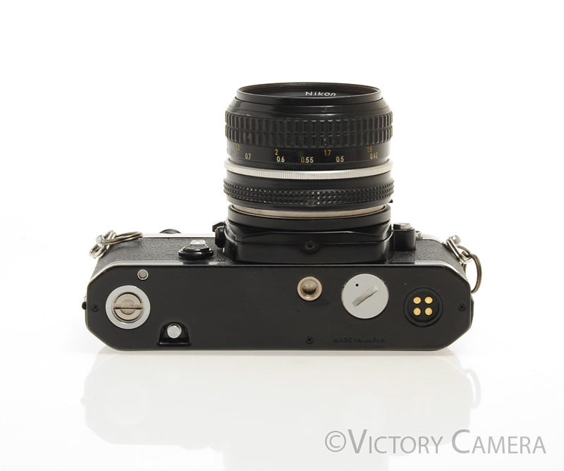 Nikon FM Black 35mm Film Camera w/ 50mm f2 AI Lens -New Seals- [EXC+] - Victory Camera