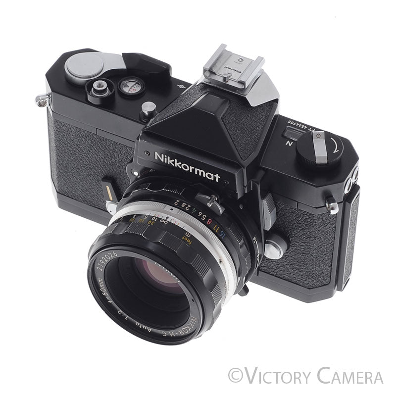 Nikon Nikkormat FT-N FTN Chrome 35mm Film Camera w/ 50mm f2 Lens [EXC] - Victory Camera