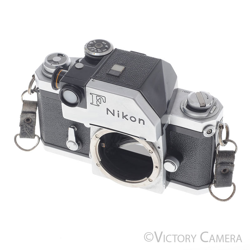 Nikon F Chrome 35mm Camera Body w/ Photomic Prism -No Meter- [GOOD] image 3