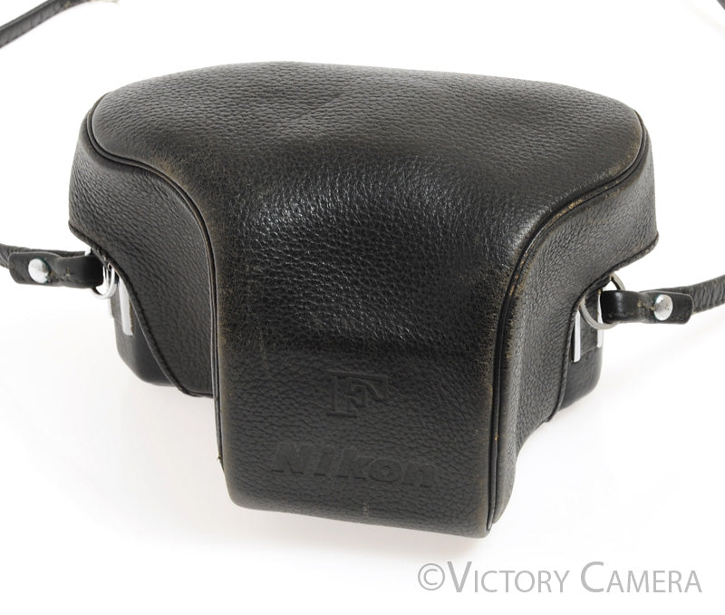 Nikon F Eveready Leather PEBBLE Soft Ever Ready Camera Case [EXC+] - Victory Camera