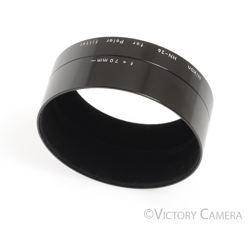 Nikon HN-26 Metal  Lens Shade / Hood for 62mm Circular Polarizing Filter  [EXC] - Victory Camera