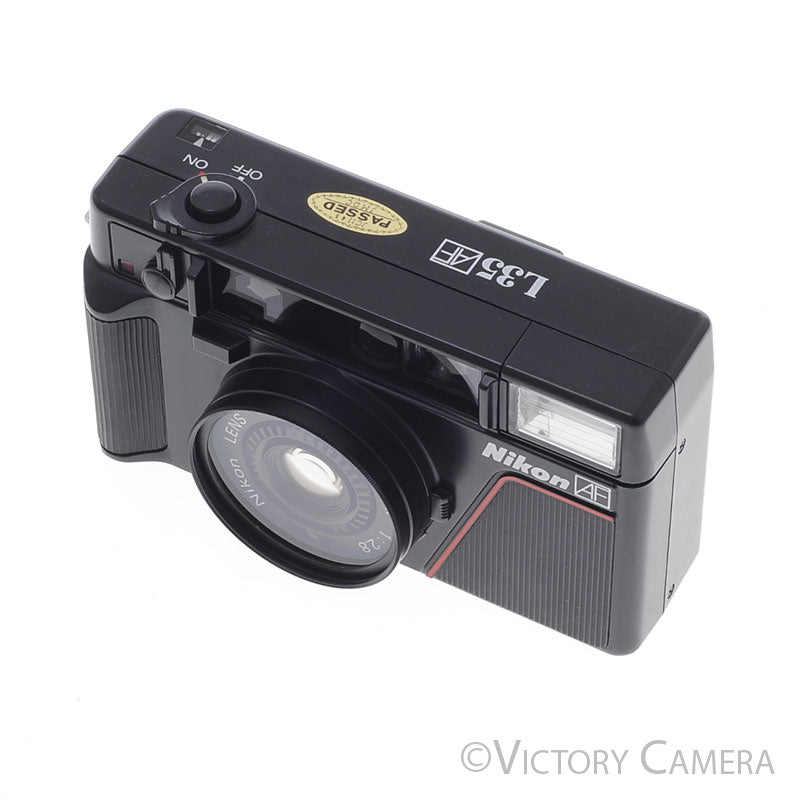 Nikon L35 AF L35AF Point & Shoot Film Camera w/ 35mm f2.8 Lens [EXC] - Victory Camera