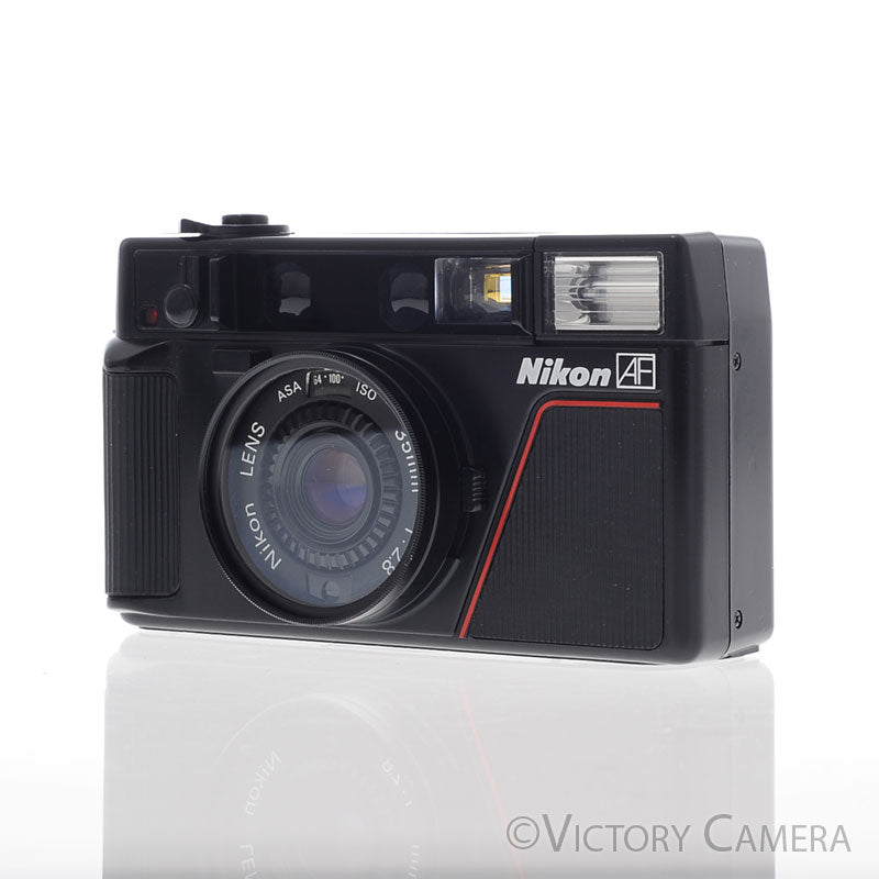 Nikon L35 AF L35AF Point & Shoot Film Camera w/ 35mm f2.8 Lens [EXC] - Victory Camera