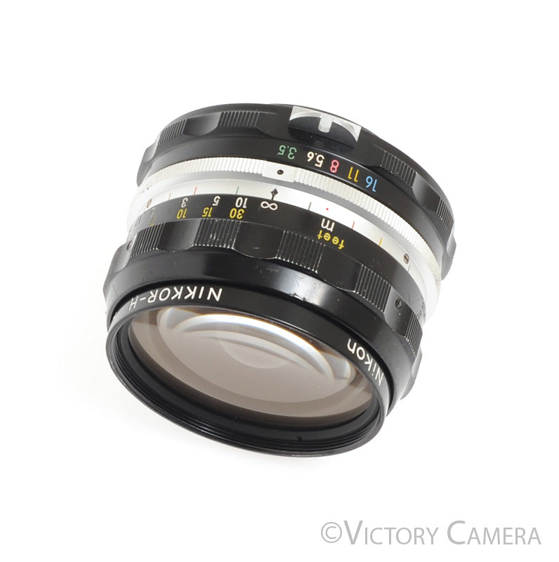 Nikon Nikkor-H 2.8cm 28mm f3.5 non-AI Manual Focus Lens -Clean- - Victory Camera