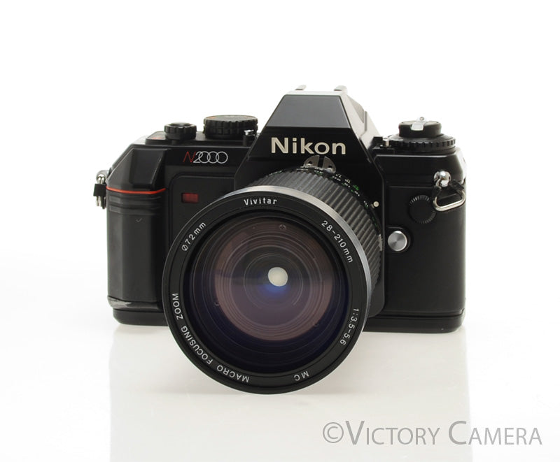 Nikon N2000 35mm Film Camera w/ 28-210mm Zoom Lens [EXC] - Victory Camera