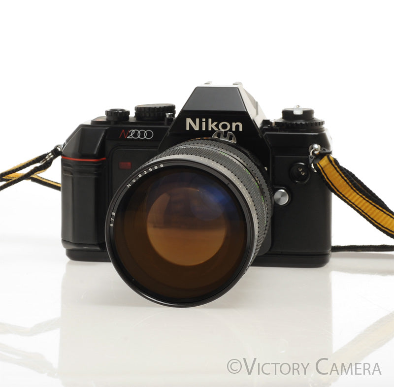 Nikon N2000 35mm Film Camera w/ 37-105mm f3.5 Zoom Lens  [EXC] - Victory Camera