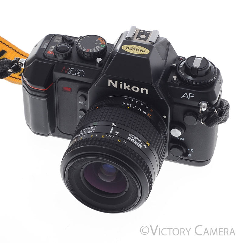 Nikon N2020 AF 35mm Film Camera w/ Nikkor 35-80mm Zoom Lens [EXC] - Victory Camera