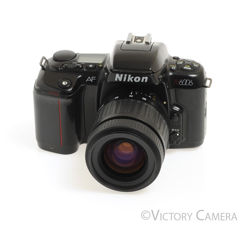 Nikon N6006 6000 AF Film SLR Camera w/ 35-90mm Zoom Lens [EXC+] - Victory Camera