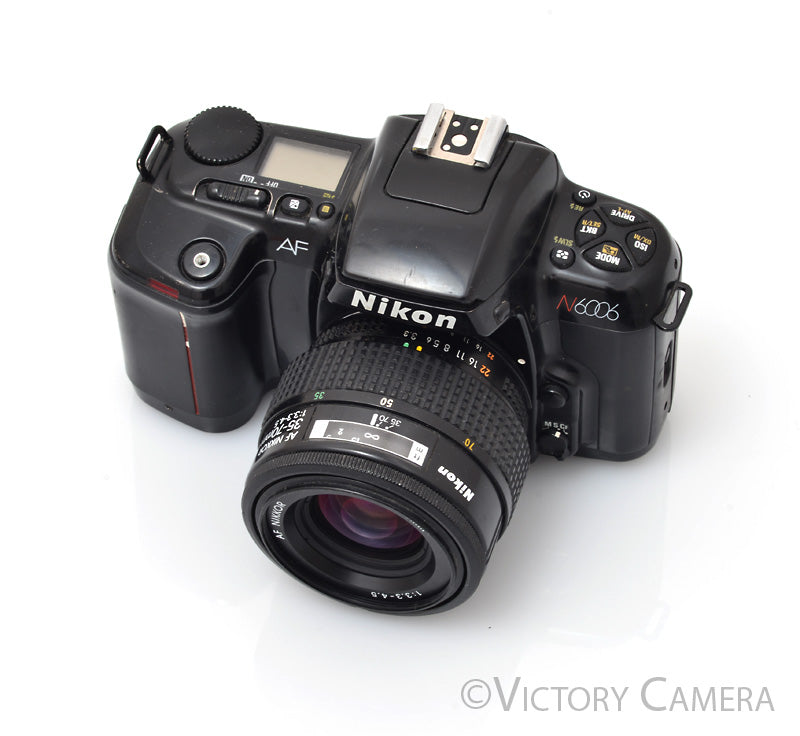 Nikon N6006 6000 AF Film SLR Camera w/ Nikkor 35-70mm Zoom Lens [GOOD]