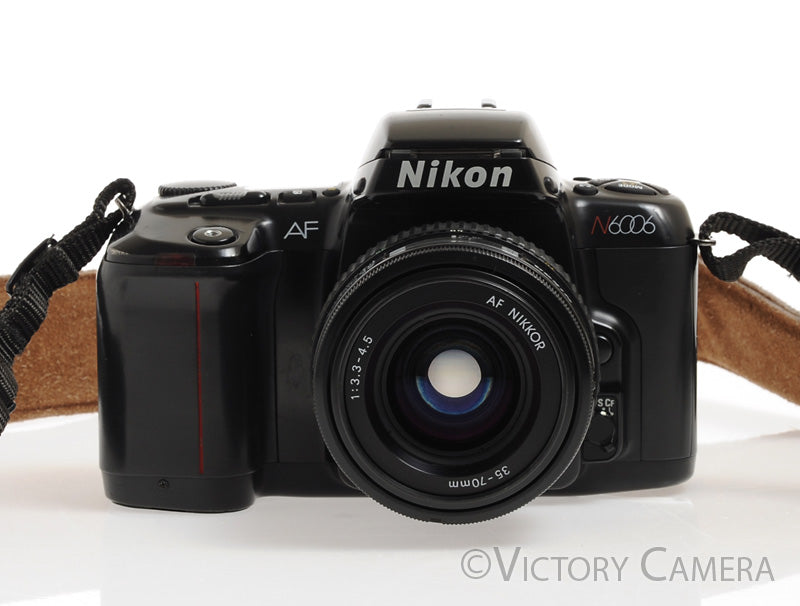 Nikon N6006 6000 AF Film SLR Camera w/ Nikkor 35-70mm Zoom Lens -Clean- - Victory Camera