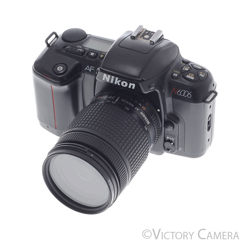 Nikon N6006 6006 AF Film SLR Camera w/ Nikkor 28-80mm Zoom Lens [EXC] - Victory Camera