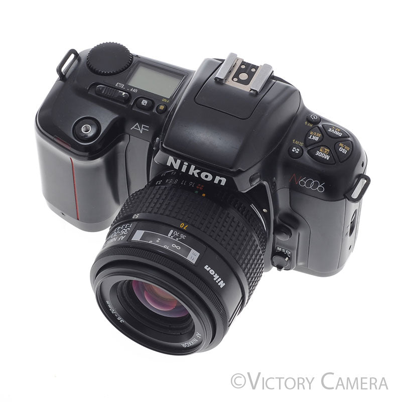 Nikon N6006 6000 AF Film SLR Camera w/ 35-70mm Zoom Lens  [EXC] - Victory Camera