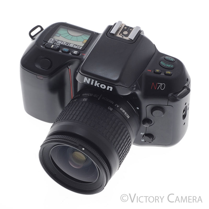 Nikon N70 35mm AF SLR Film Camera w/ Nikkor 28-80mm Zoom Lens [EXC] - Victory Camera