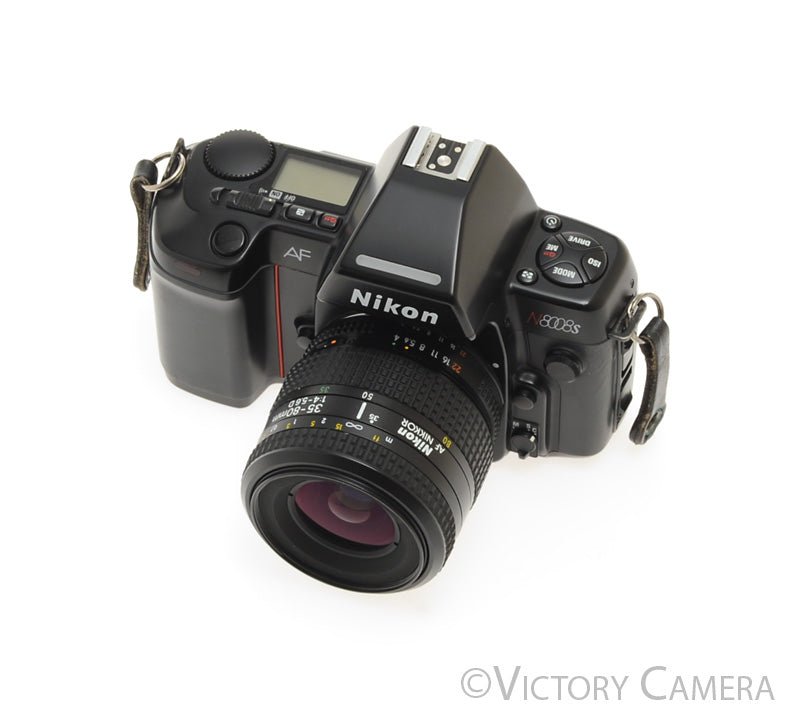Nikon N8008s AF SLR 35mm Film Camera w/ Nikkor 35-80mm Zoom Lens [EXC+] - Victory Camera