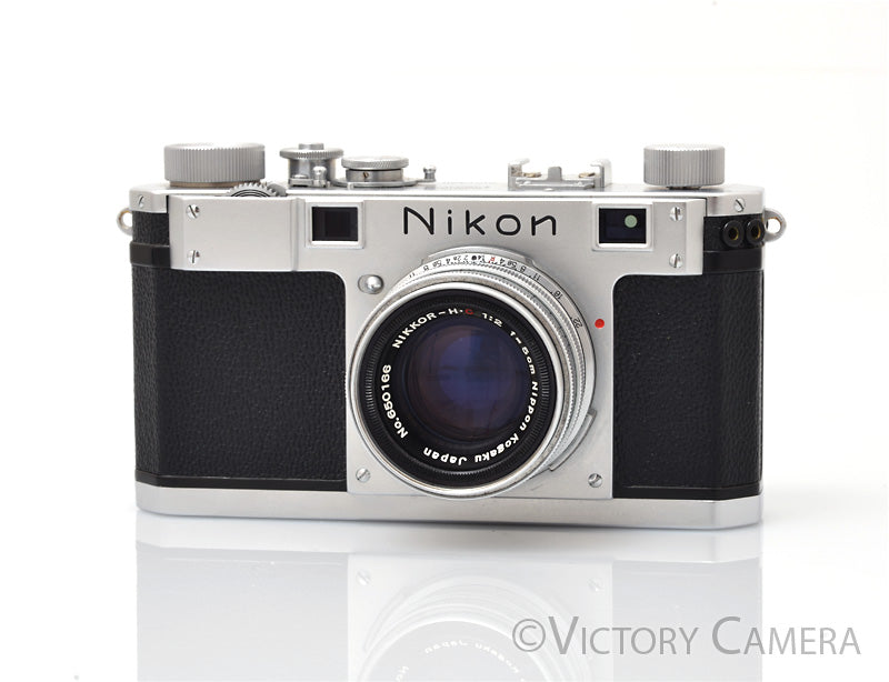 Nikon S Rangefinder Camera w/ Nikkor H.C 5cm 50mm f2 Lens [EXC-] - Victory Camera