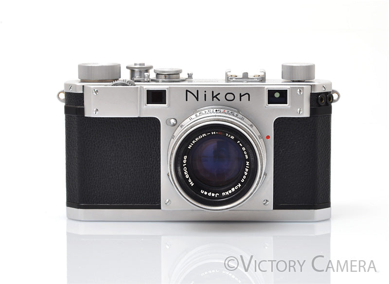 Nikon S Rangefinder Camera w/ Nikkor H.C 5cm 50mm f2 Lens [EXC-] - Victory Camera