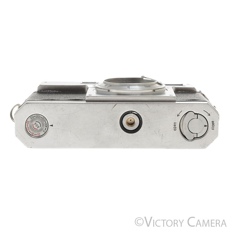 Nikon S2 Chrome 35mm Rangefinder Camera Body -Patched Shutter, Works- [GOOD] - Victory Camera