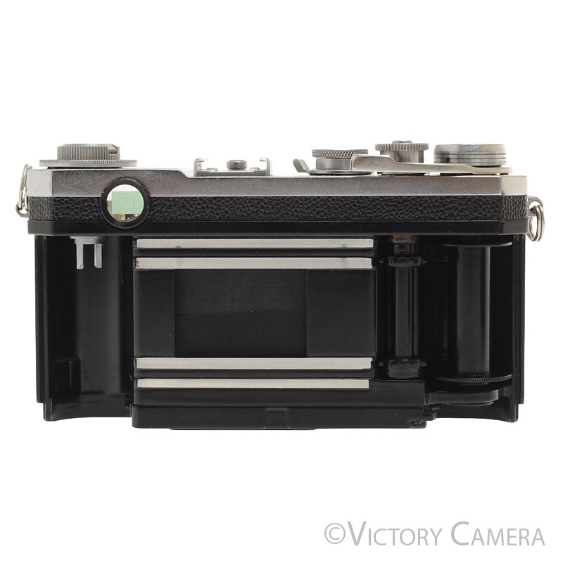 Nikon S2 Chrome 35mm Rangefinder Camera Body -Patched Shutter, Works- [GOOD] - Victory Camera
