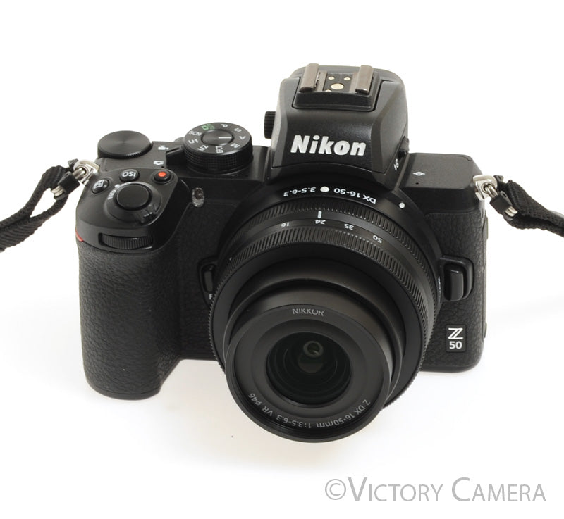 Nikon Z50 20.9MP Mirrorless Camera w/ 16-50mm Zoom Lens + 2 Batteries [EXC+] - Victory Camera