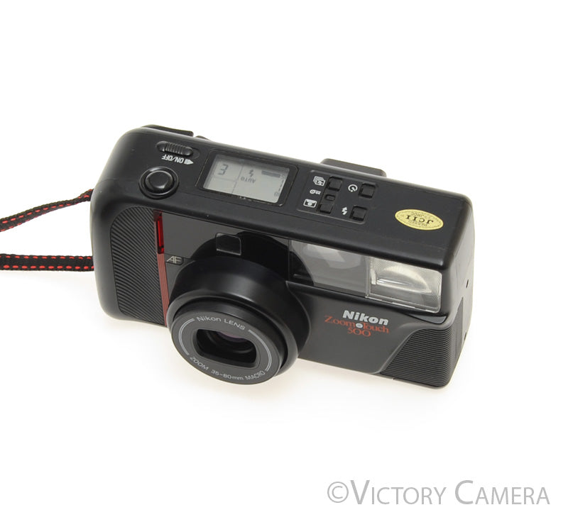 Nikon Zoom Touch 500 Point &amp; Shoot Film Camera w/ 35-80mm Zoom Lens [EXC+] - Victory Camera