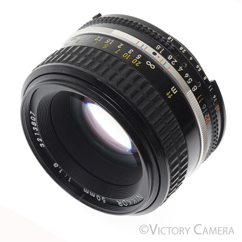 Nikon Nikkor 50mm F1.8 AI-S Manual Lens III (Long Version) [EXC] - Victory Camera