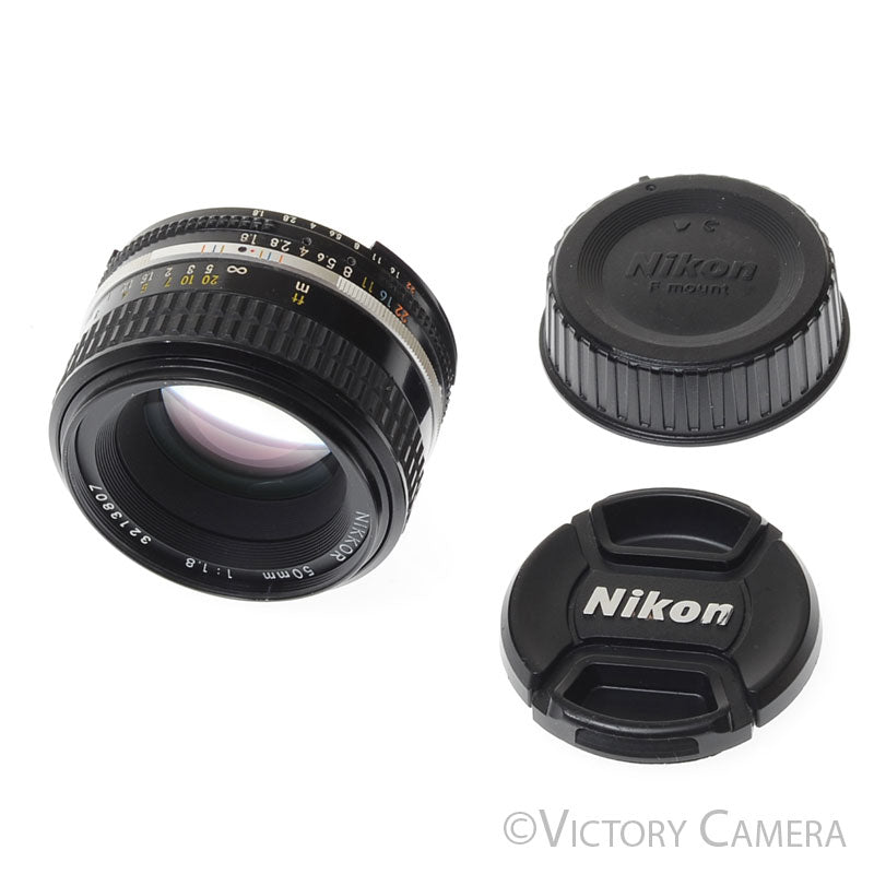 Nikon Nikkor 50mm F1.8 AI-S Manual Lens III (Long Version) [EXC] - Victory Camera