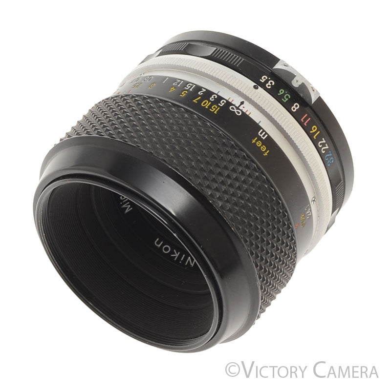 Nikon Micro-Nikkor 55mm F3.5 Non-AI Manual Focus Macro Lens [EXC] - Victory Camera